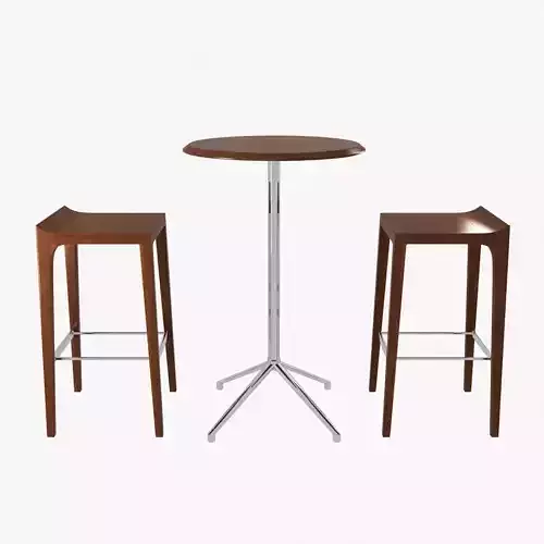 bernhardt vanish bar stool and story high table