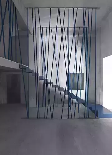 interior stairs design 3D print model