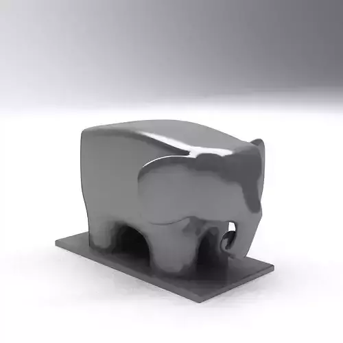 Sculpture Prop Elephant Metal