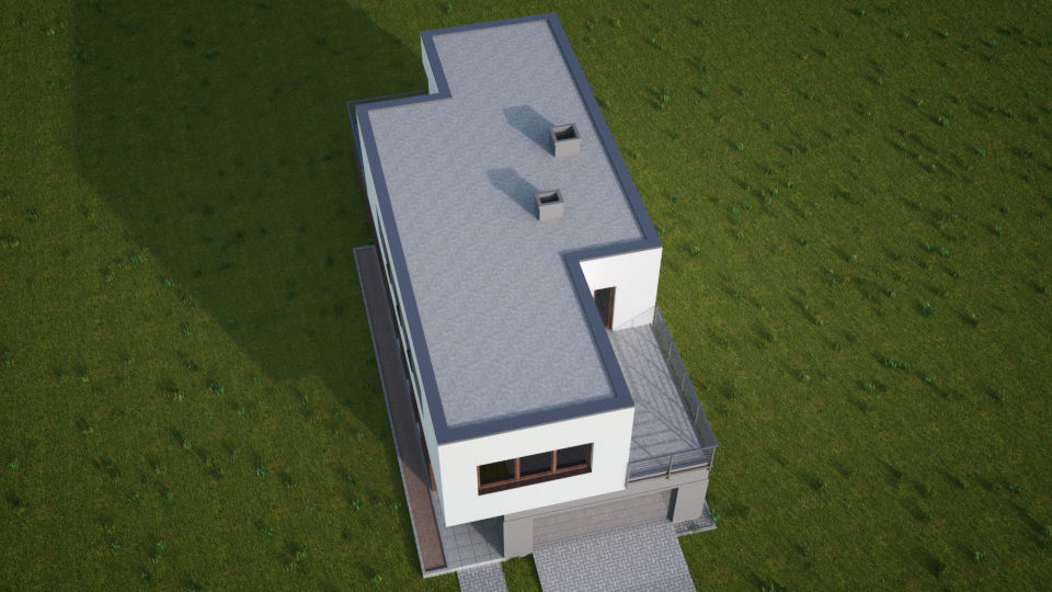 House 06C2 Low-poly 3D model_6