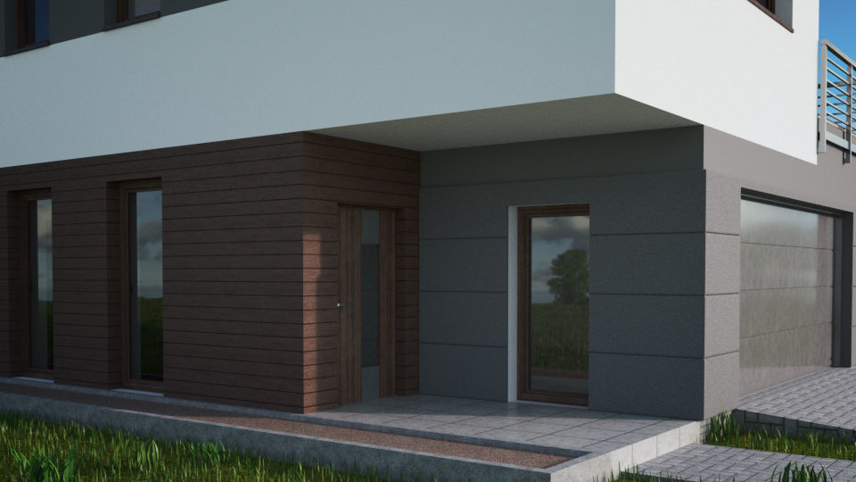 House 06C2 Low-poly 3D model_5