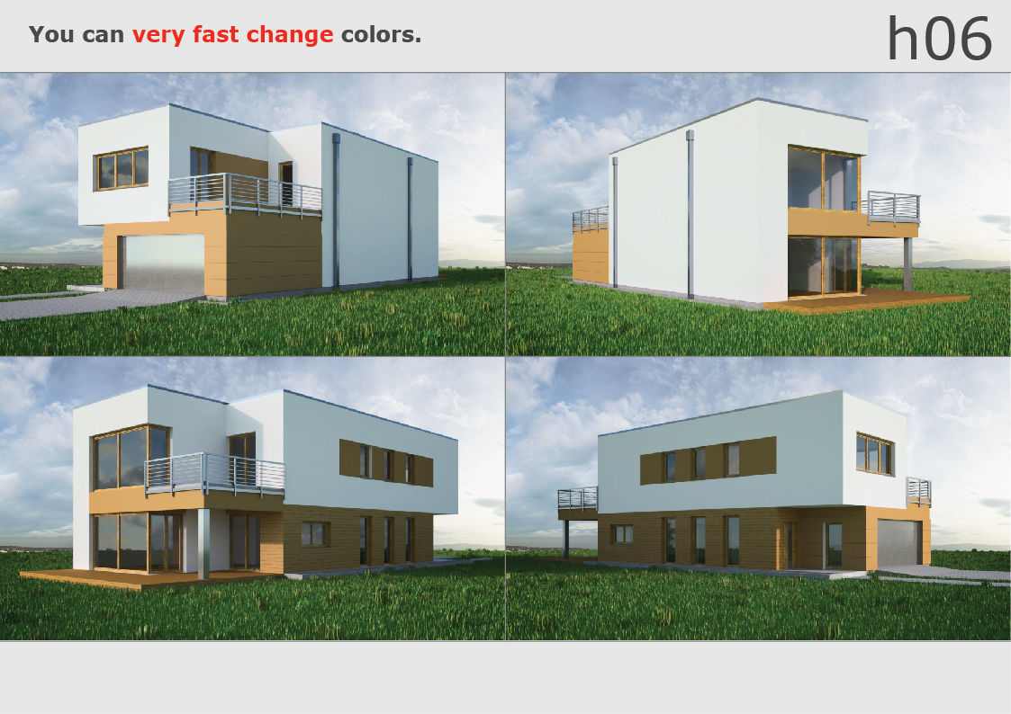 House 06C2 Low-poly 3D model_7