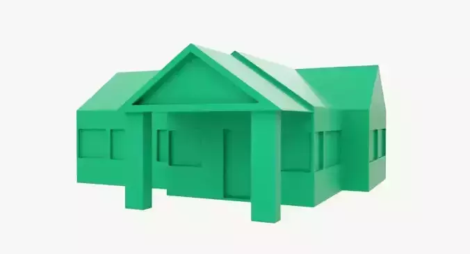 One-floor house for 3DPrint 3D print model