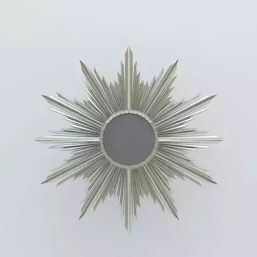 Sculpture Sun Gold  Mirror