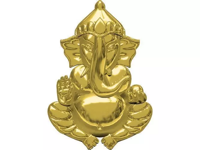 Ganpati pendent 3D print model_0