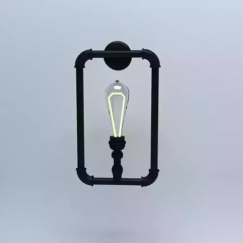 Wall Lamp Black Lamp Free 3D model
