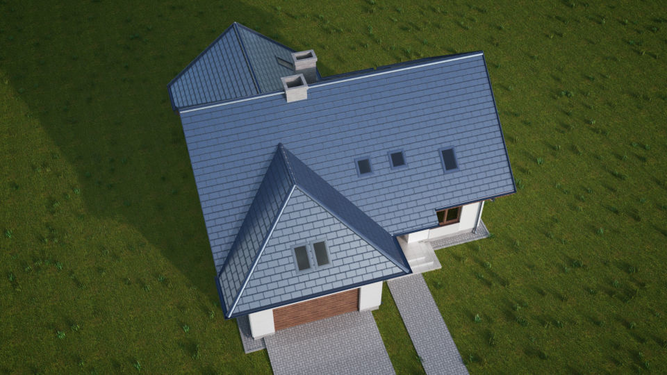 House 07C2 Low-poly 3D model_5