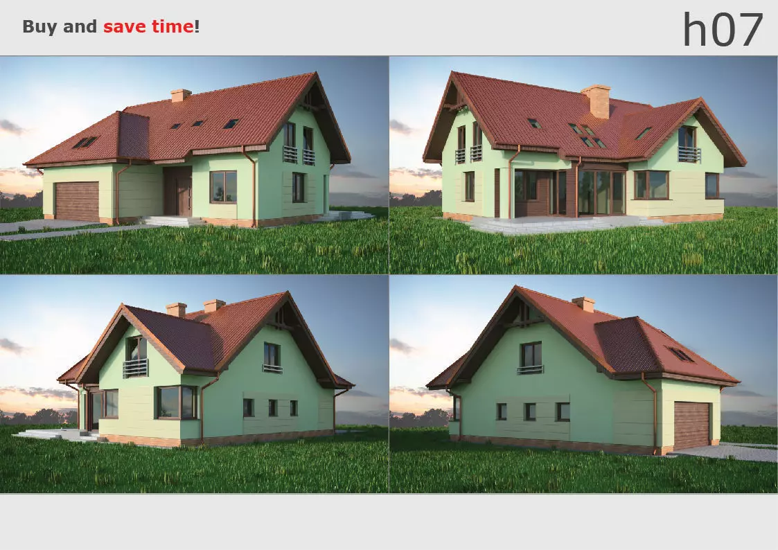 House 07C2 Low-poly 3D model_0