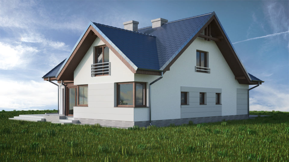 House 07C2 Low-poly 3D model_2