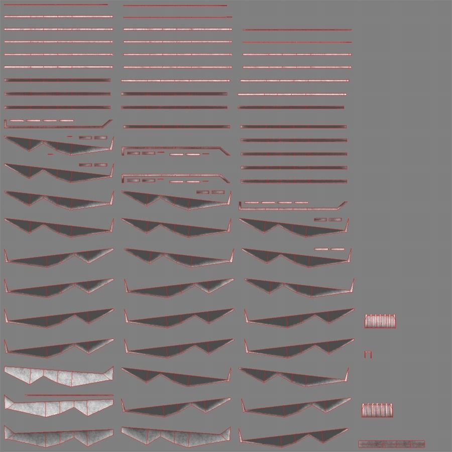 Soviet Building Angular Low-poly 3D model_4