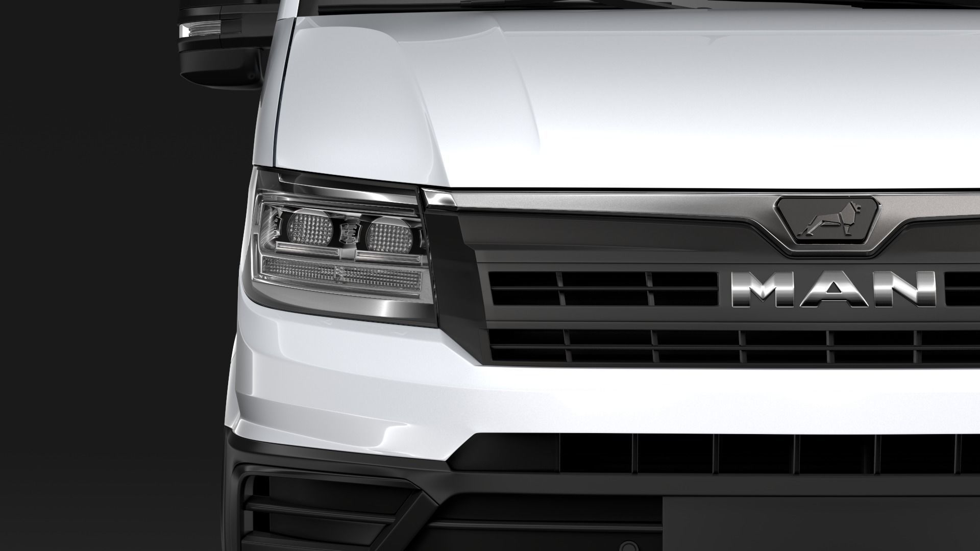 MAN TGE L3H3 Window Van 2018 3D model_1