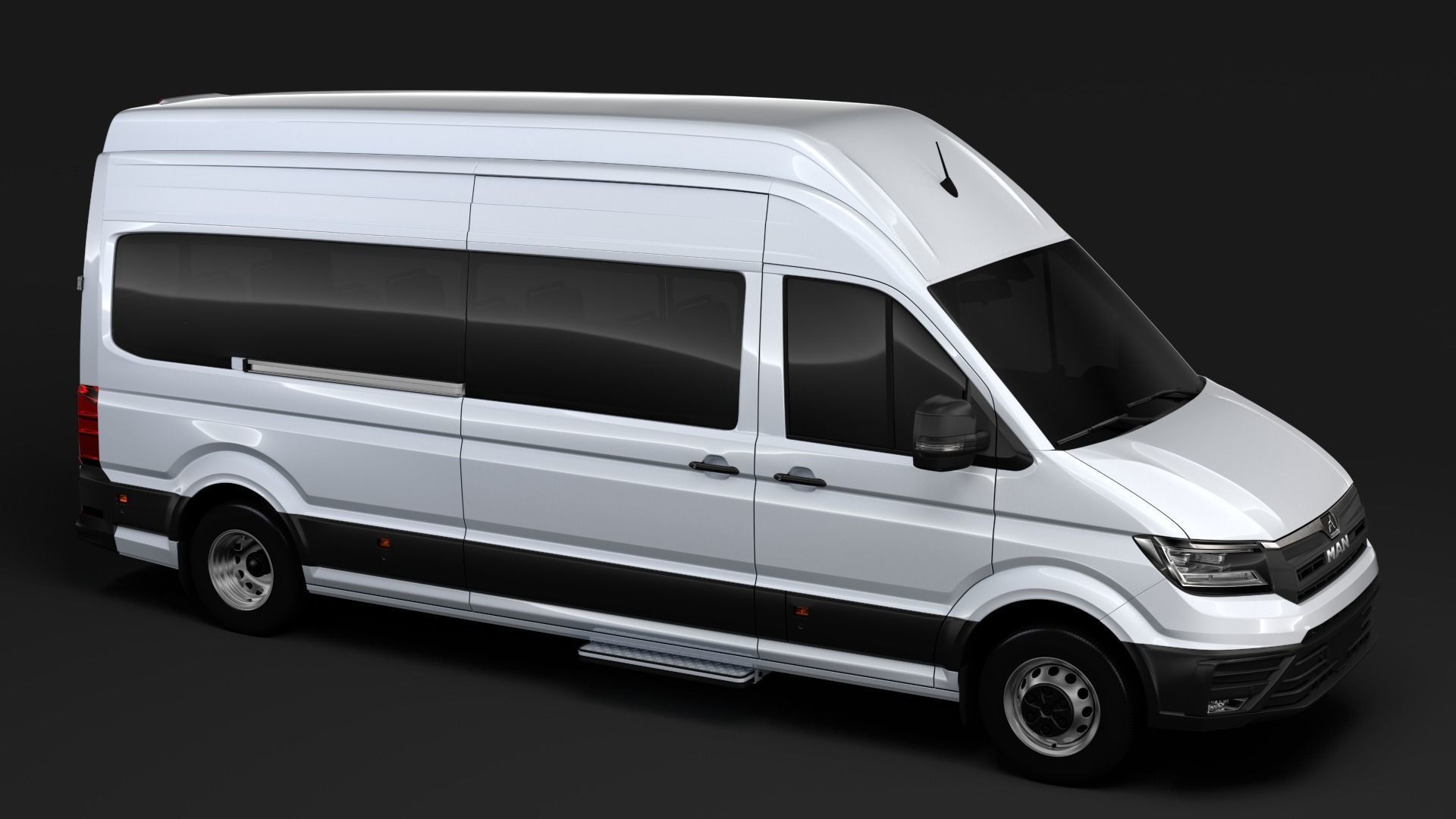 MAN TGE L3H3 Window Van 2018 3D model_7