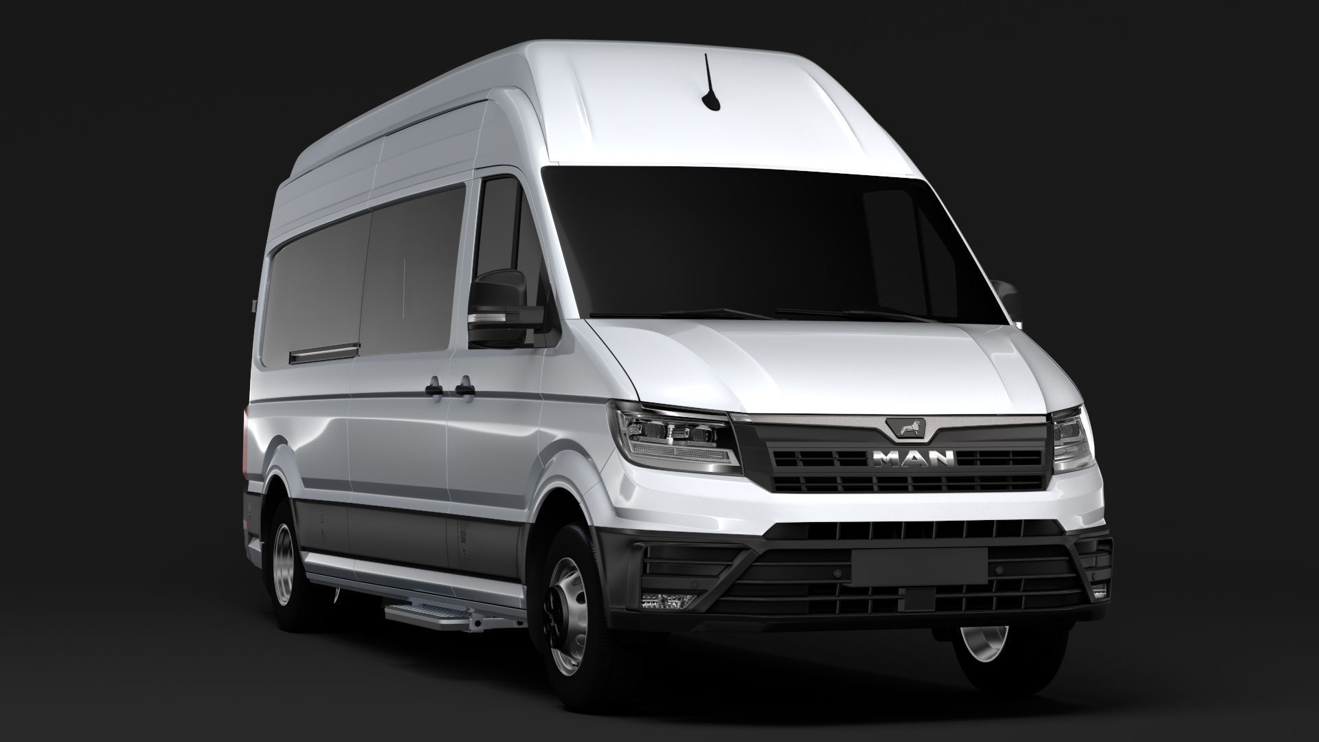 MAN TGE L3H3 Window Van 2018 3D model_4