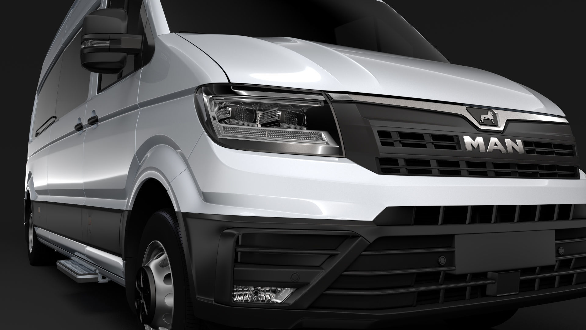 MAN TGE L3H3 Window Van 2018 3D model_2