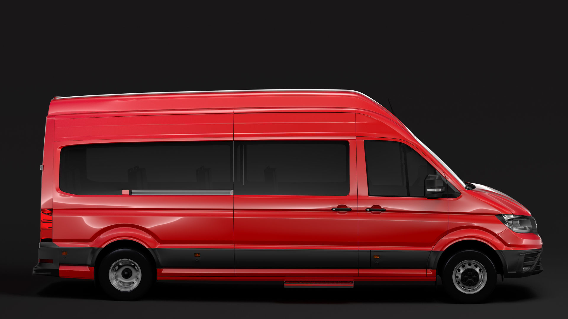 VW Crafter L3H3 Window Van 2018 3D model_9