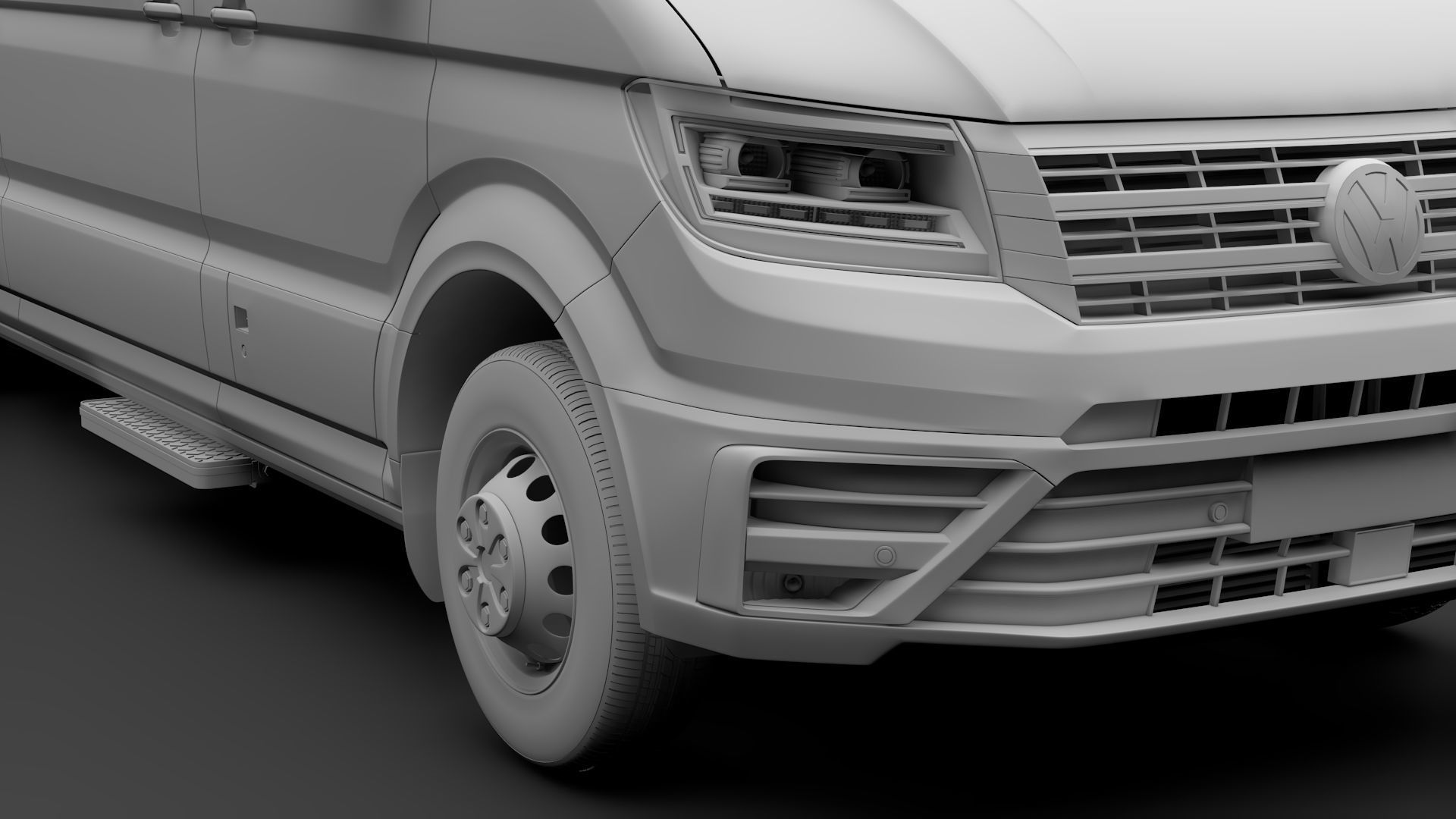 VW Crafter L3H3 Window Van 2018 3D model_13