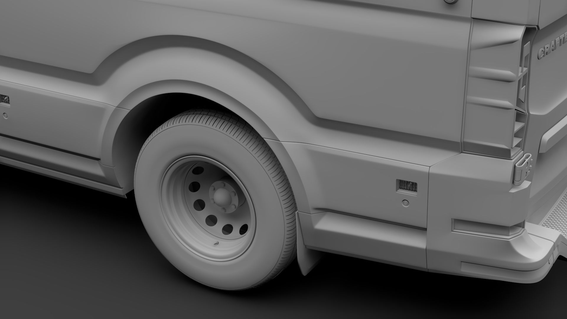 VW Crafter L3H3 Window Van 2018 3D model_15