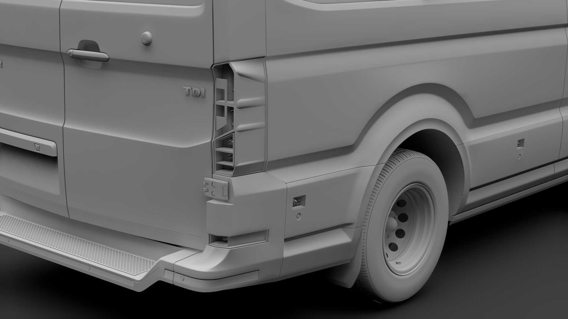 VW Crafter L3H3 Window Van 2018 3D model_14