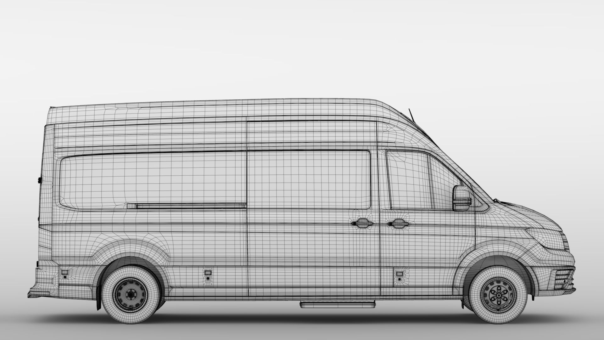 VW Crafter L3H3 Window Van 2018 3D model_17