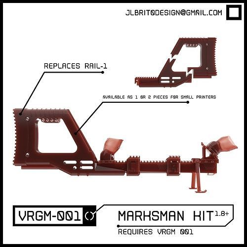 VRGM 001 Marksman Kit for Oculus Vive Odyssey WMR 3D print model