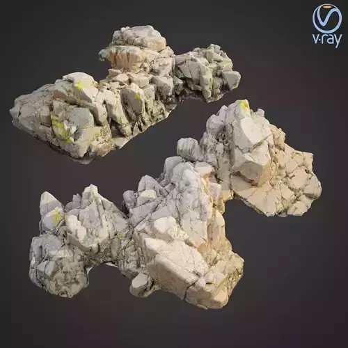 3d scanned rock cliff A2
