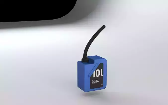 Plastic jerrycan Cinema 4D model    Free low-poly 3D model