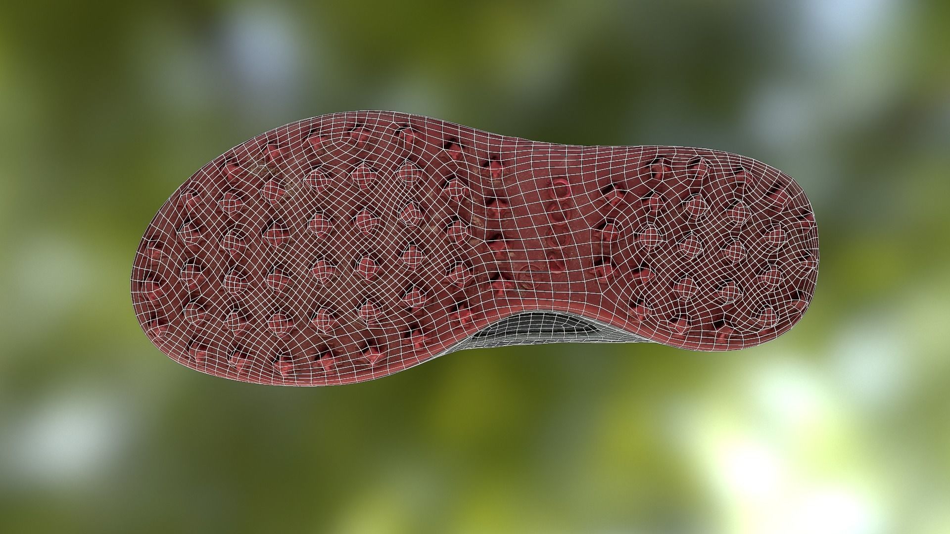 Shoe low poly 3D model pair of shoes with laces Low-poly 3D model_12