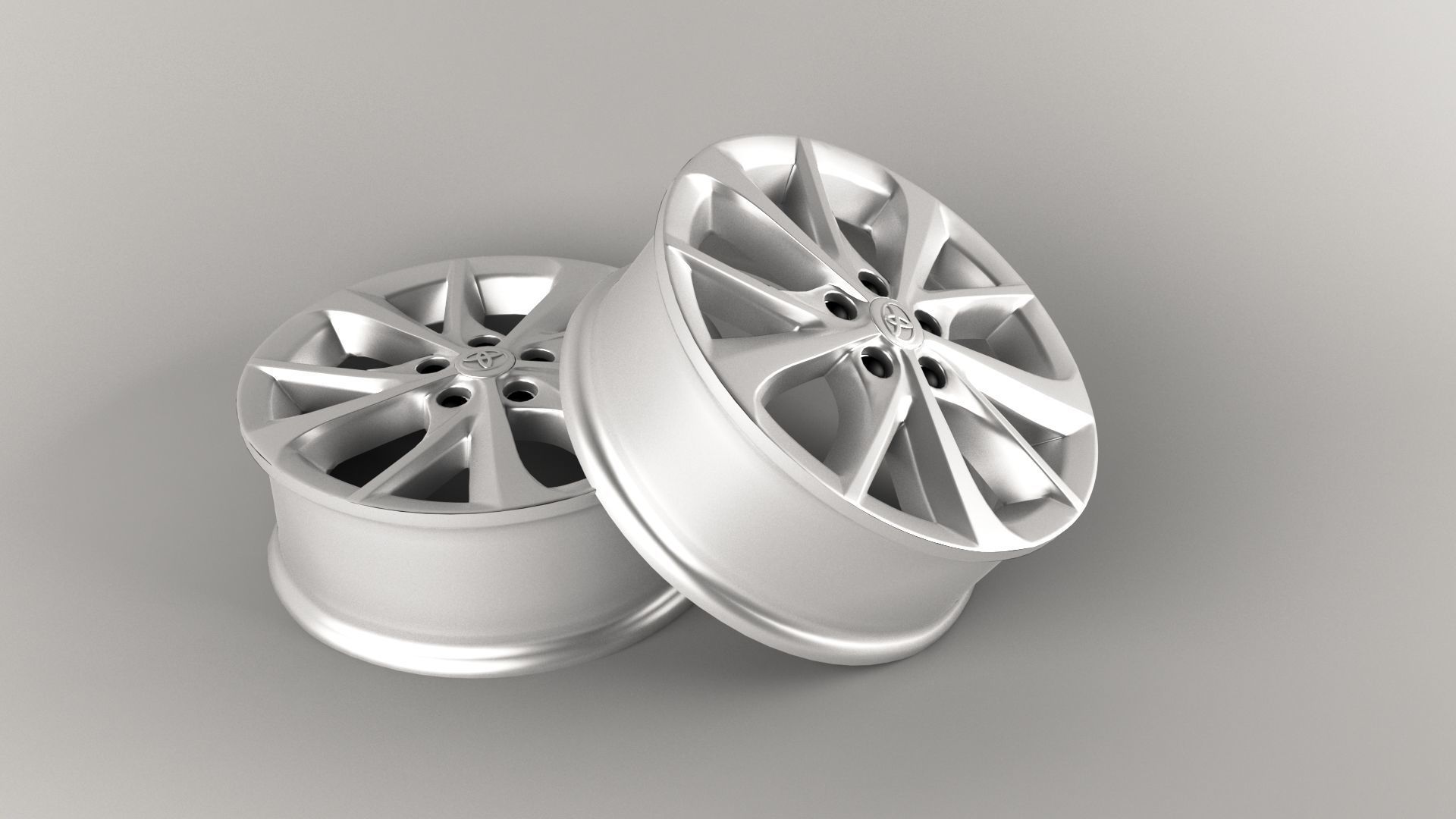 rim toyota corolla model 2014 Low-poly 3D model_0