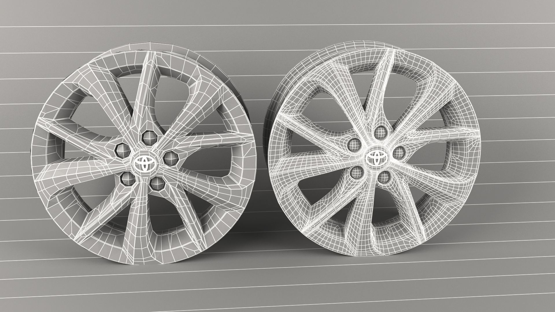 rim toyota corolla model 2014 Low-poly 3D model_1