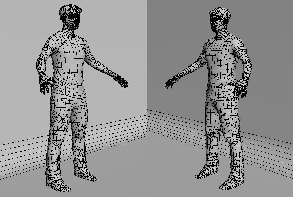 3D Casual Man Body Face Rigged Free Free low-poly 3D model_19