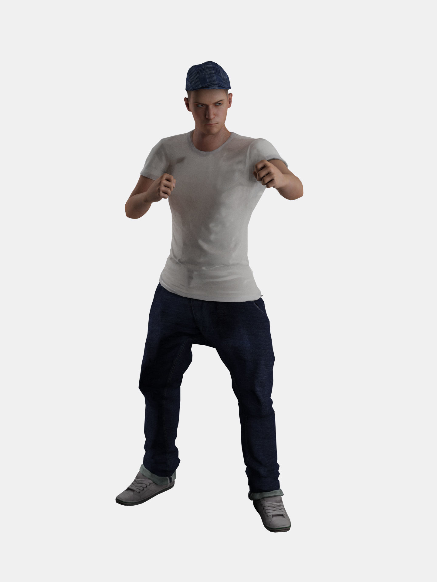 3D Casual Man Body Face Rigged Free Free low-poly 3D model_2