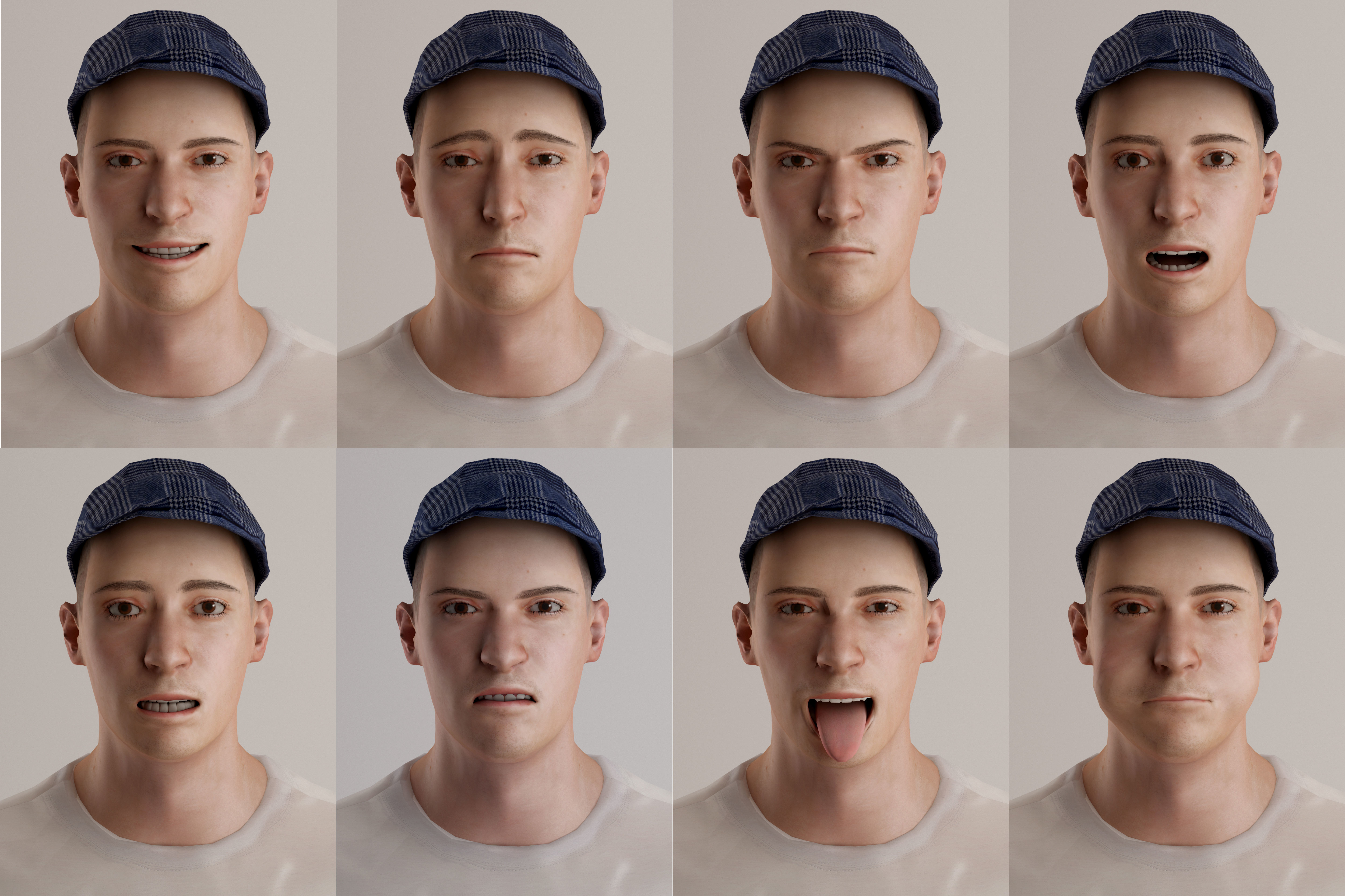 3D Casual Man Body Face Rigged Free Free low-poly 3D model_6