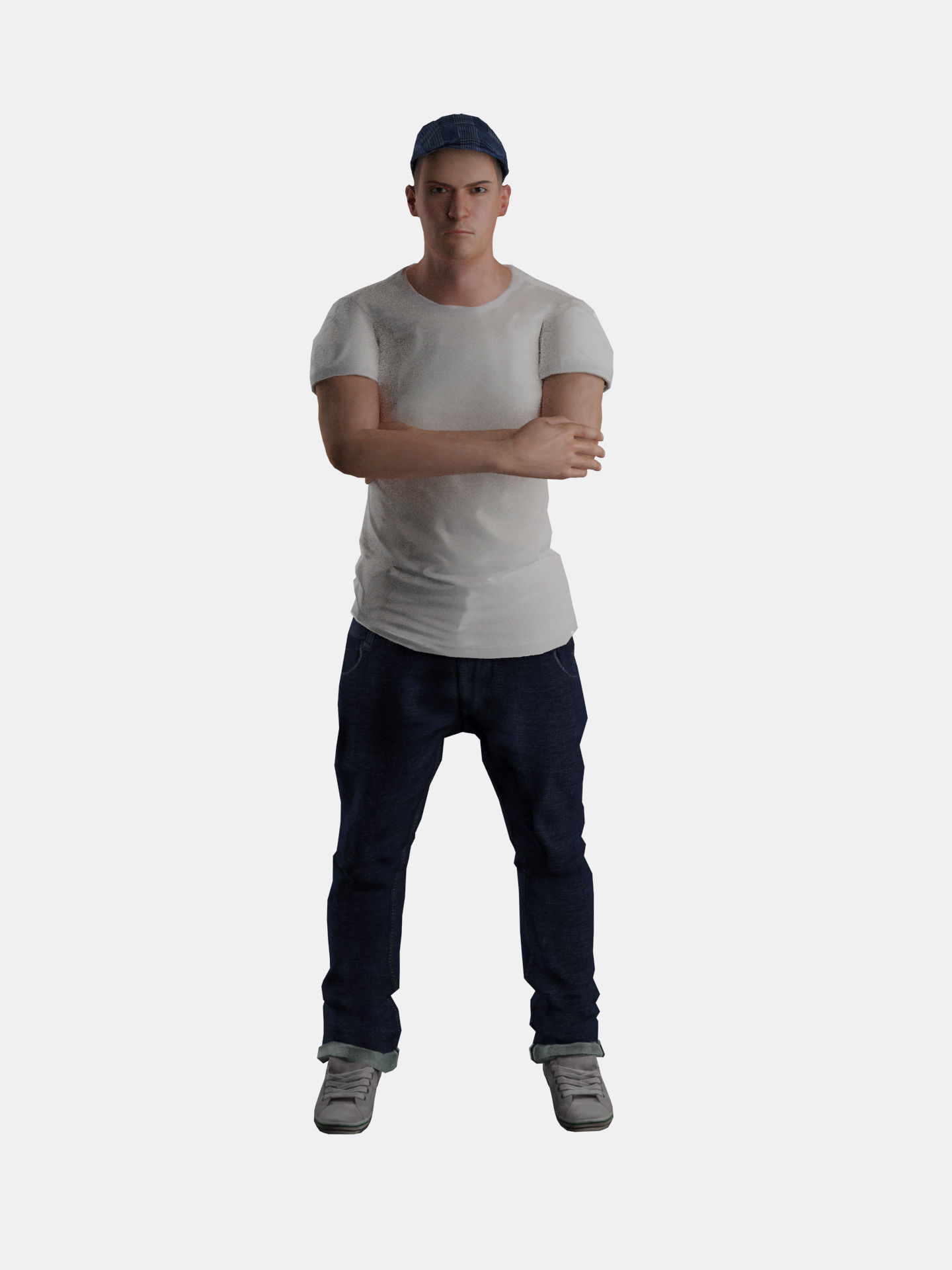 3D Casual Man Body Face Rigged Free Free low-poly 3D model_3