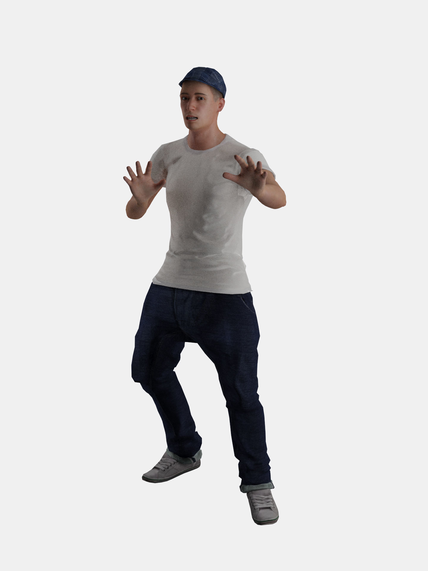 3D Casual Man Body Face Rigged Free Free low-poly 3D model_1