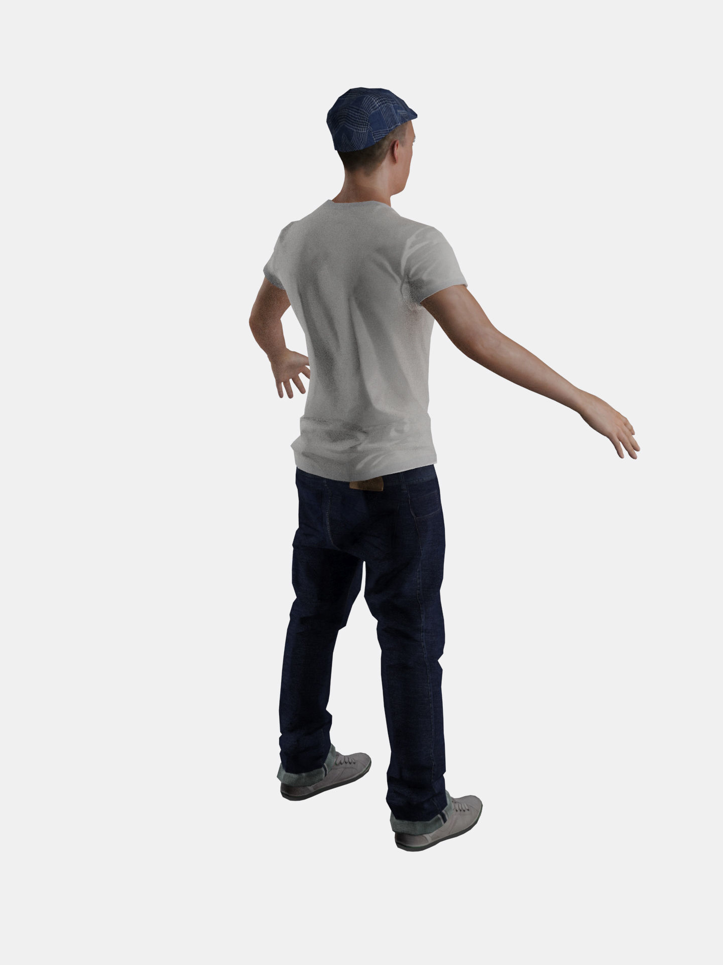 3D Casual Man Body Face Rigged Free Free low-poly 3D model_10