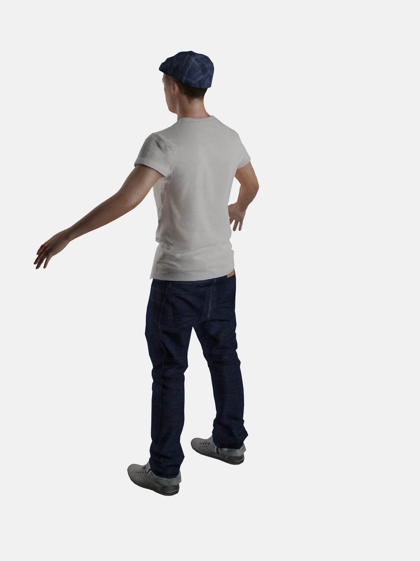 3D Casual Man Body Face Rigged Free Free low-poly 3D model_12