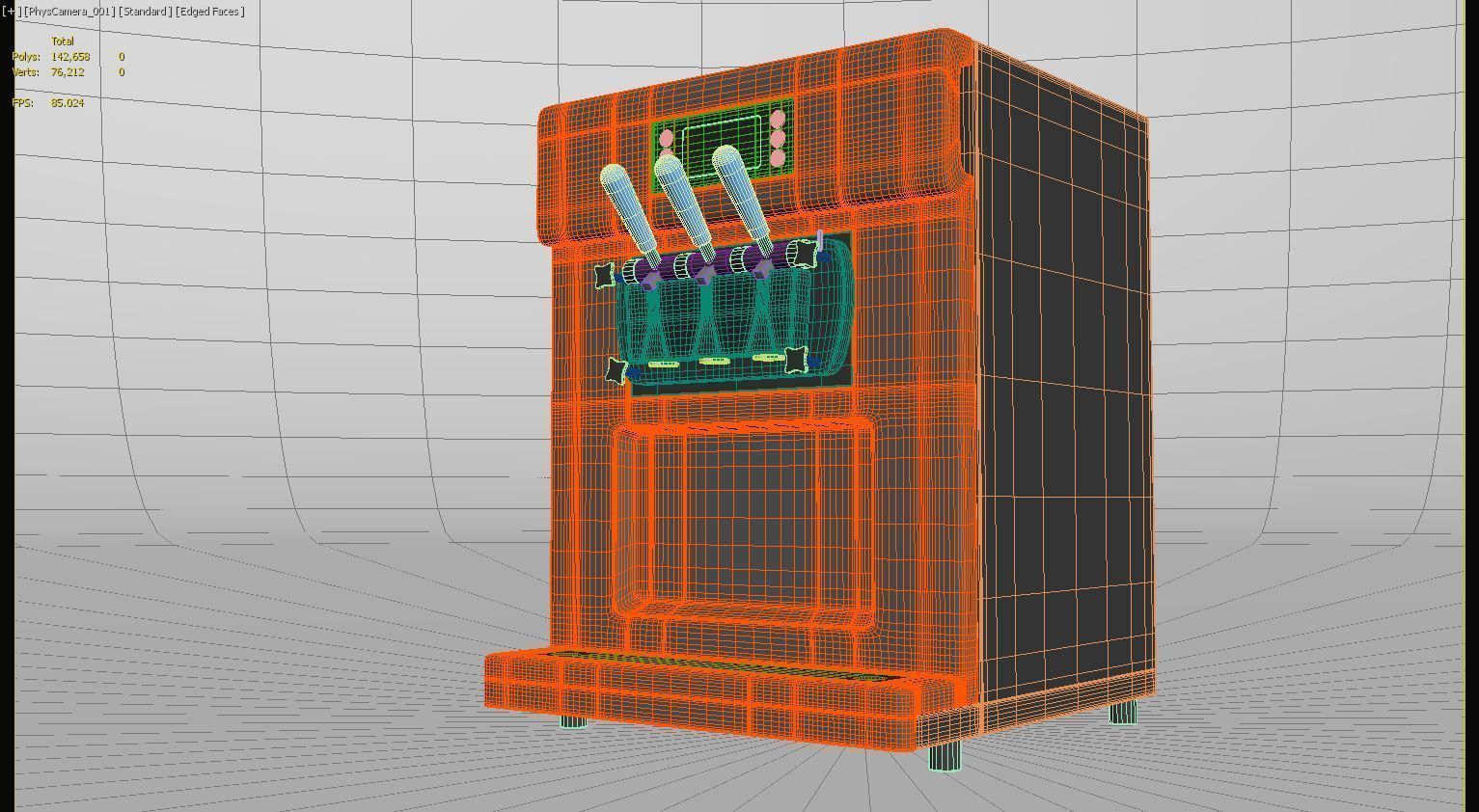 Soft Ice Cream Machine 3D model_14