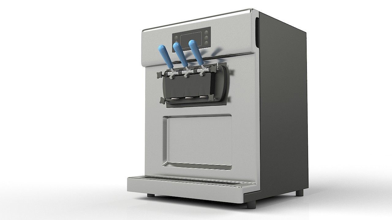 Soft Ice Cream Machine 3D model_2