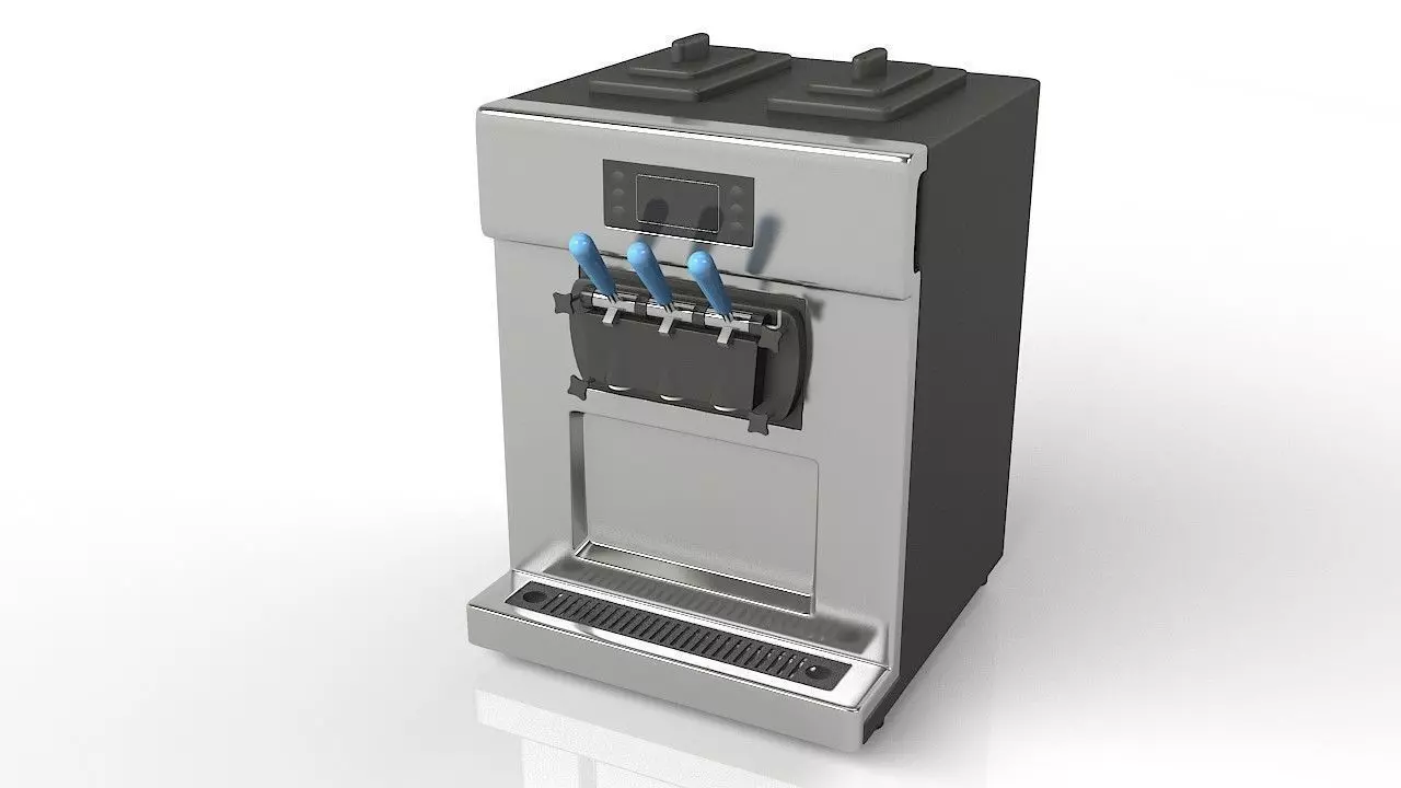 Soft Ice Cream Machine 3D model_0