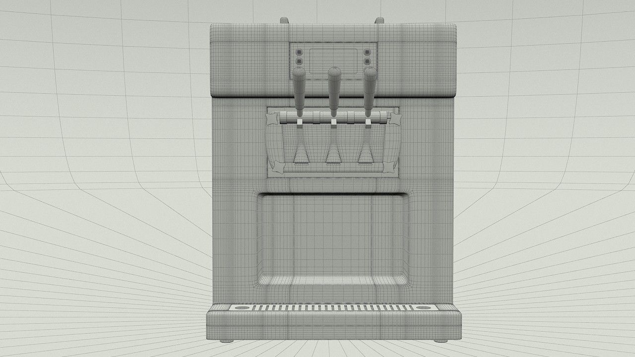 Soft Ice Cream Machine 3D model_10