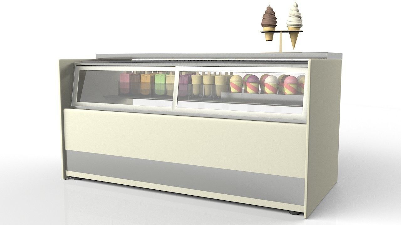 Ice Cream Fridge 3D model_17