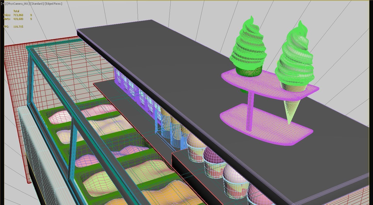 Ice Cream Fridge 3D model_20