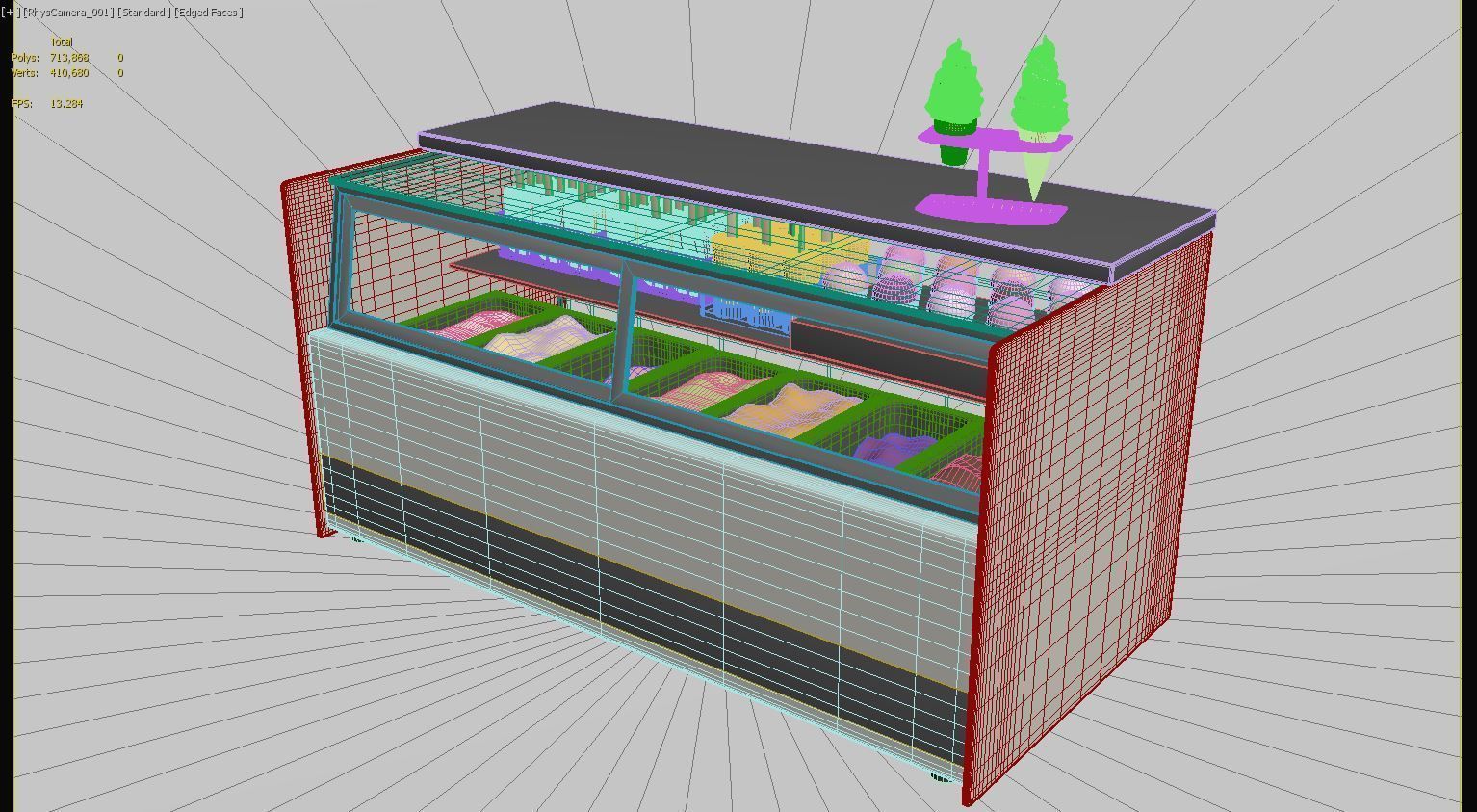 Ice Cream Fridge 3D model_18