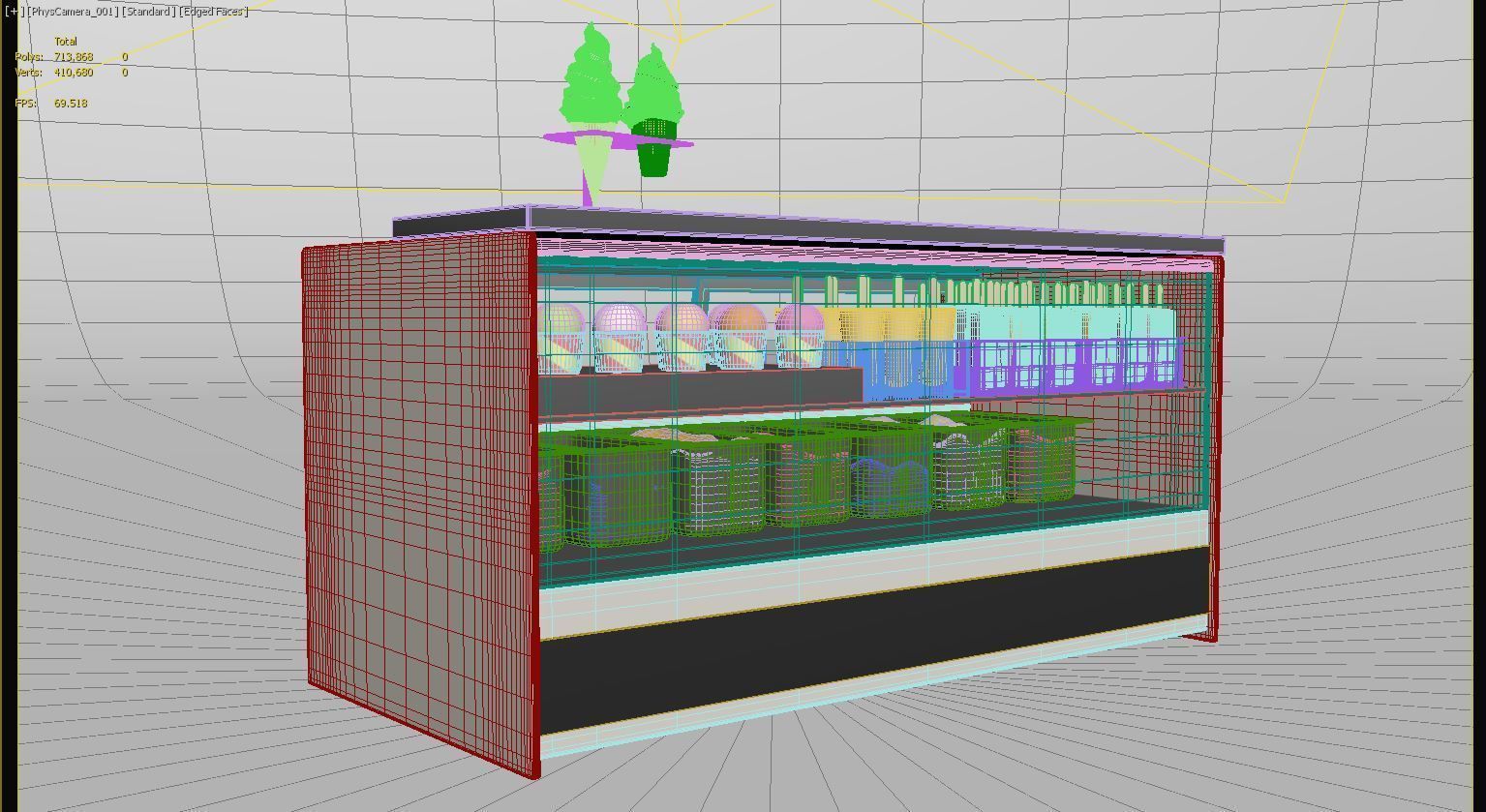 Ice Cream Fridge 3D model_19