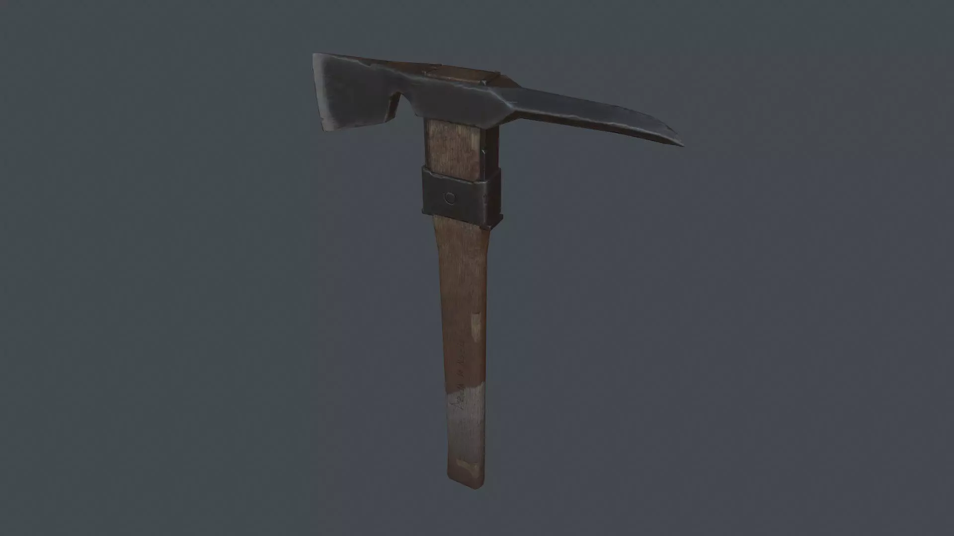 WW1 Pike Axe Low-poly 3D model