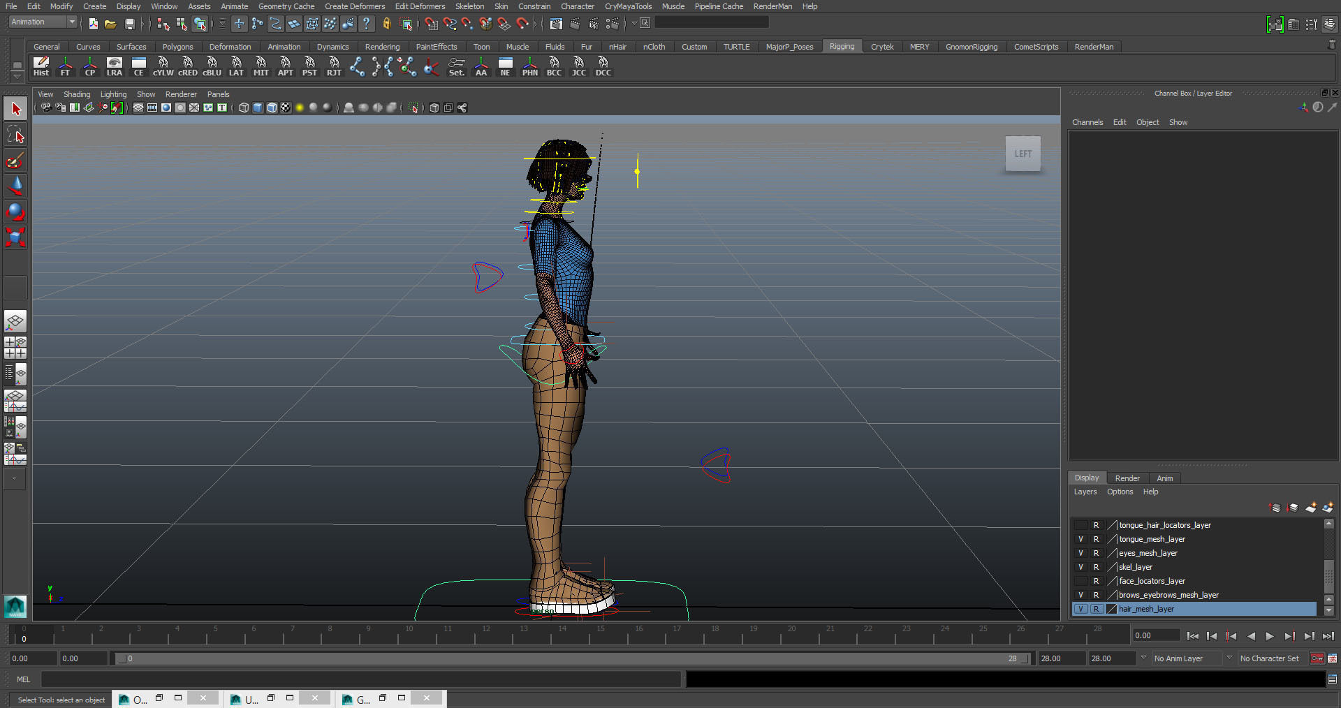 Eve01 GameReady FacialRig Low-poly 3D model_22