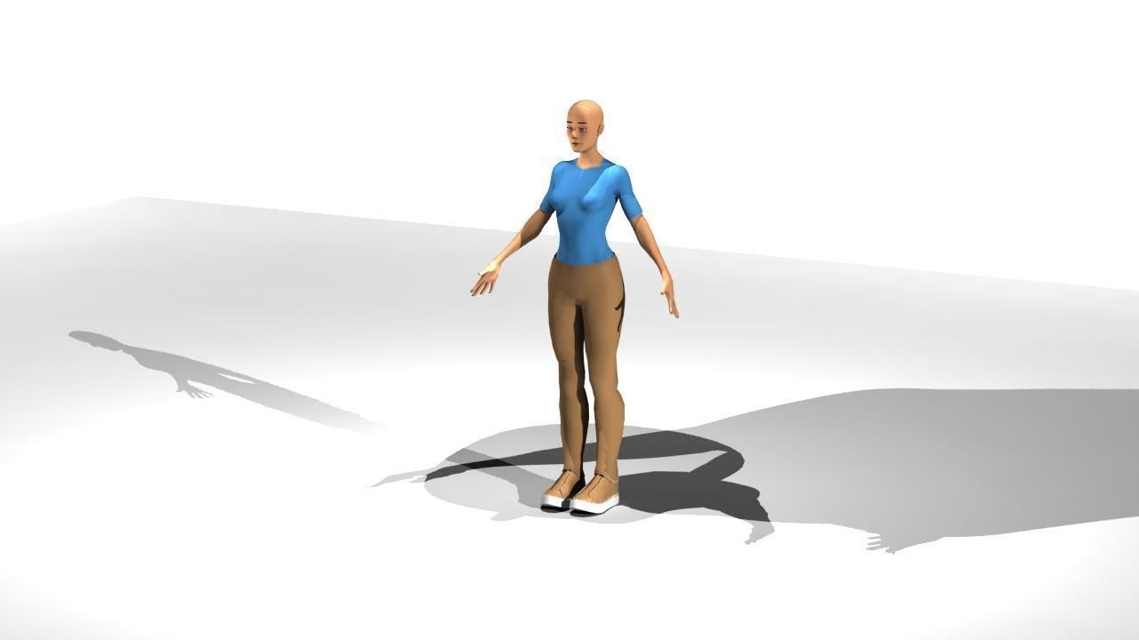 Eve01 GameReady FacialRig Low-poly 3D model_8