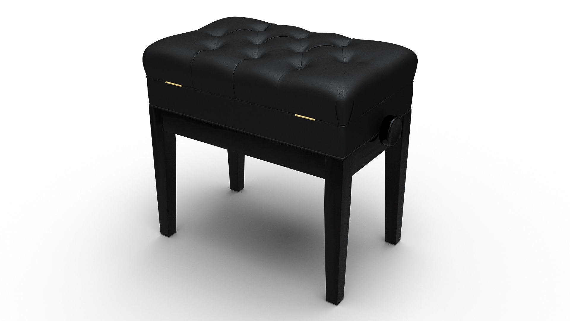 Piano  bench 3D model_9