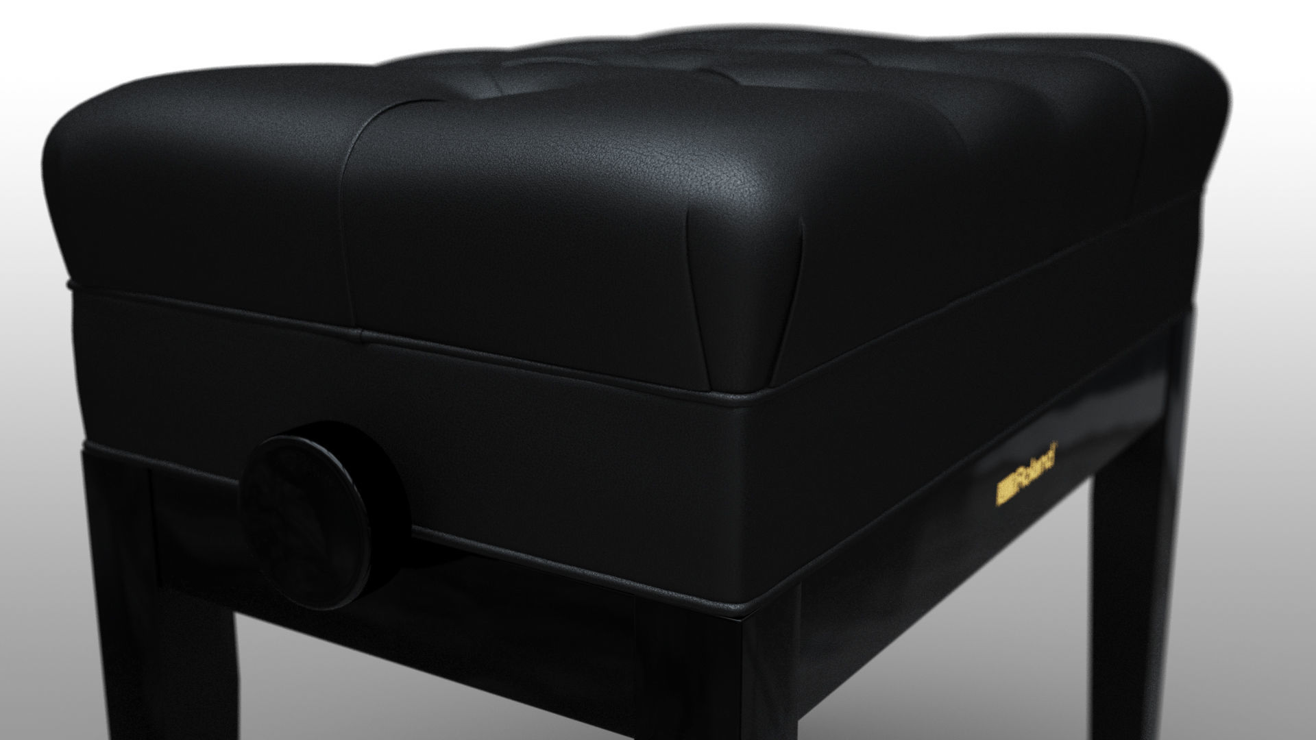 Piano  bench 3D model_2