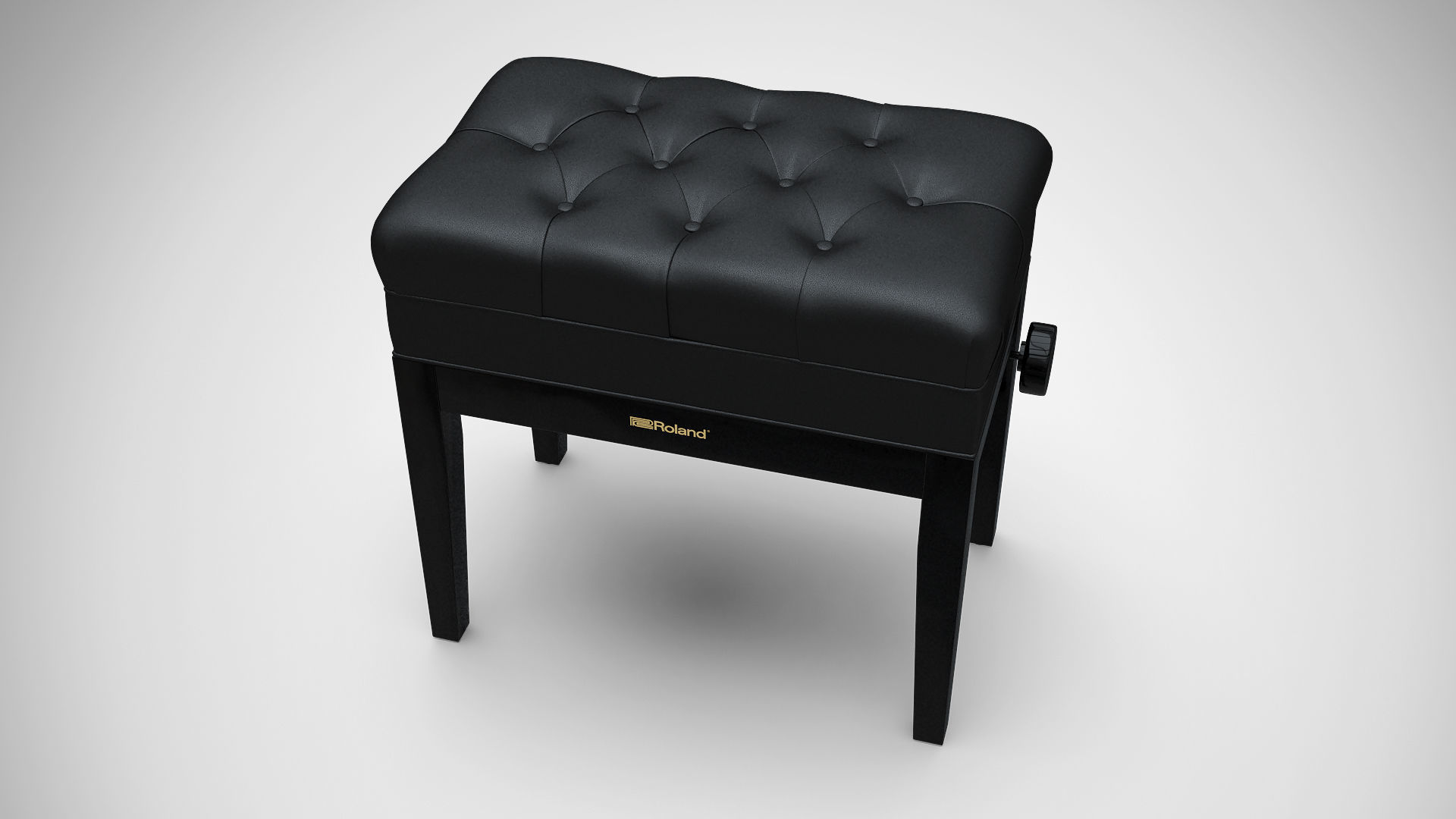 Piano  bench 3D model_6